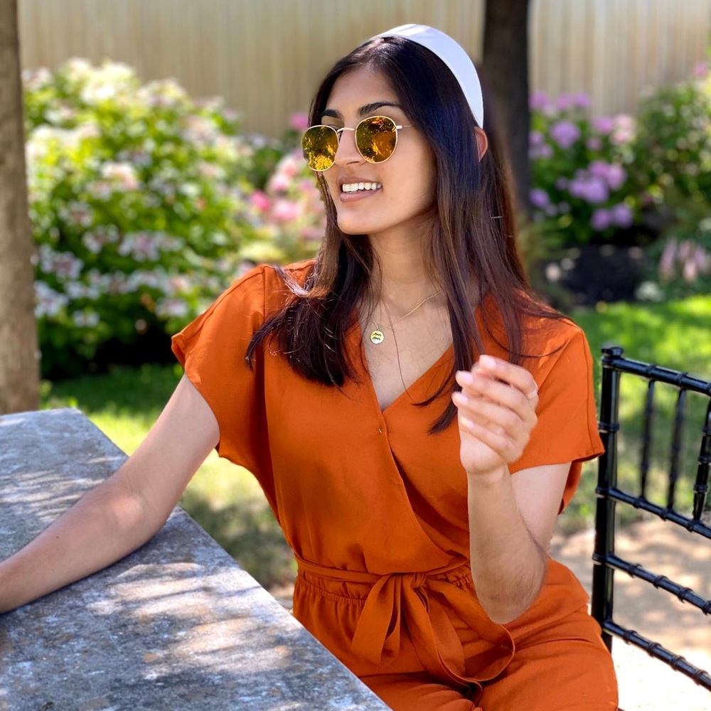Burnt Orange Jumpsuit (Ankle Length)
